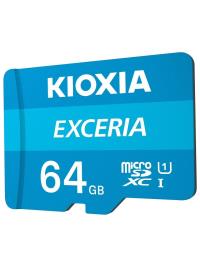 KIOXIA 64GB EXCERIA MicroSD C10 U1 UHS1 LMEX2L064GG2 Kart - 1